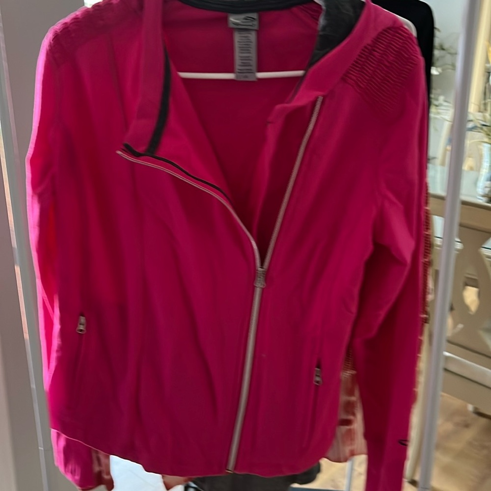 Large Pink Champion zip up jacket